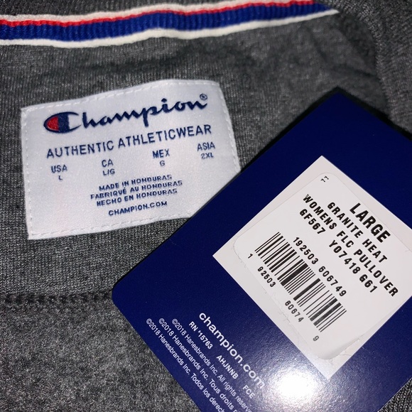 Champion Powerblend Boyfriend Logo Pullover - Picture 7 of 8